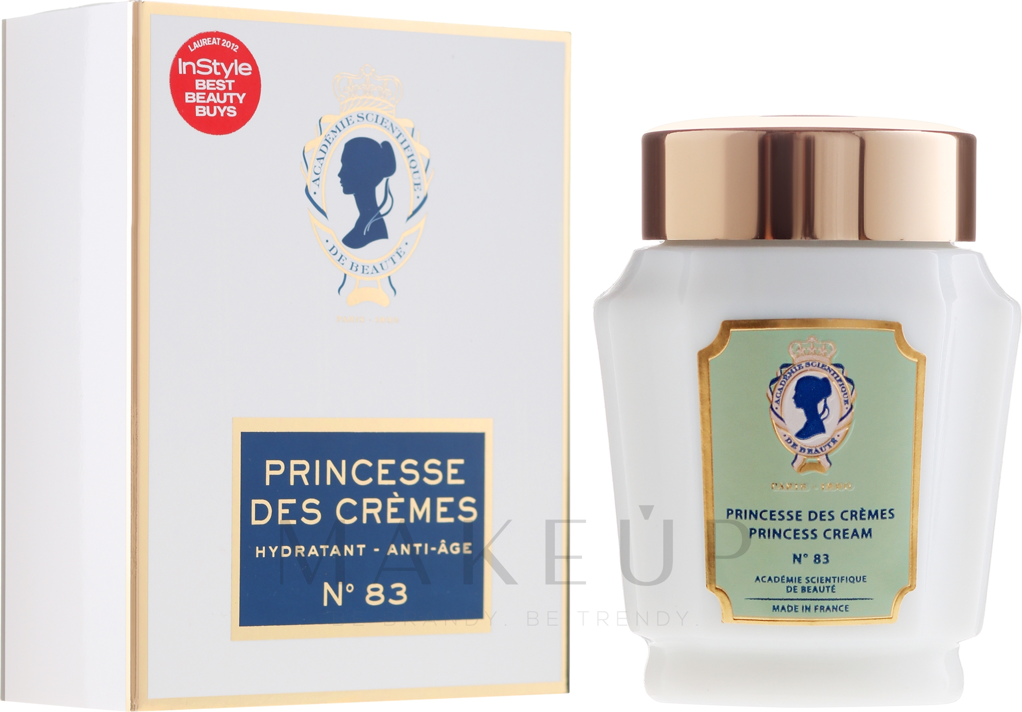 Feuchtigkeitsspendende Anti-Aging Gesichtscreme für reife Haut - Academie Princess Cream 83 — Bild 50 ml