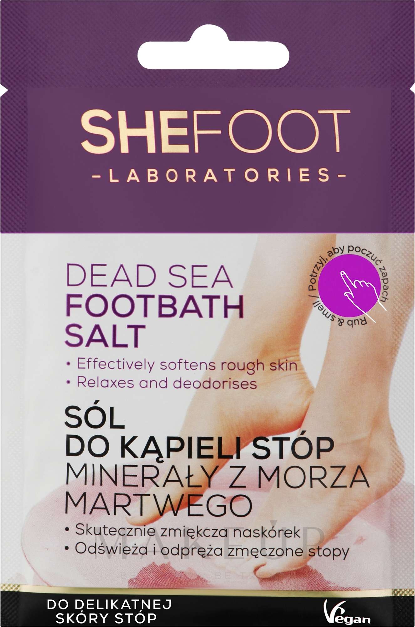 Fußbad mit Salz - SheFoot Foothbath Salt — Bild 55 g