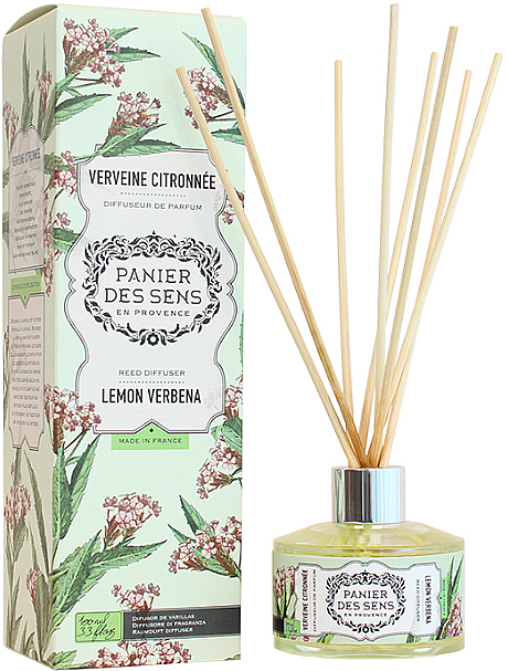 Raumerfrischer Verbene - Panier Des Sens Lemon Verbrna Reed Diffuser — Bild N1