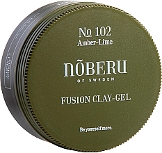 Gel für Volumen und Haarstyling - Noberu of Sweden №102 Amber Lime Fusion Clay-Gel — Bild N1