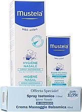 Düfte, Parfümerie und Kosmetik Baby-Pflegeset - Mustela (Isotonisches Nasenspray aus Meerwasser 150 ml + Massagecreme 40 ml)