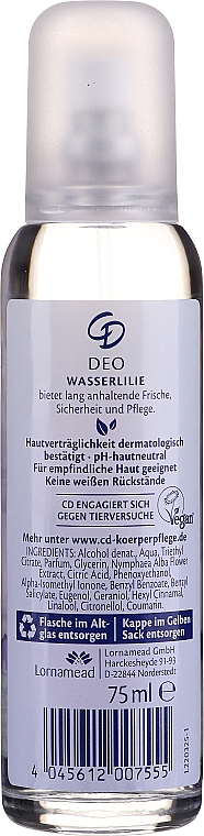 Körperspray Wasserlilie - CD Deo — Foto N2