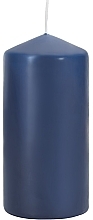 Zylindrische Kerze 60x120 mm blau - Bispol — Bild N1