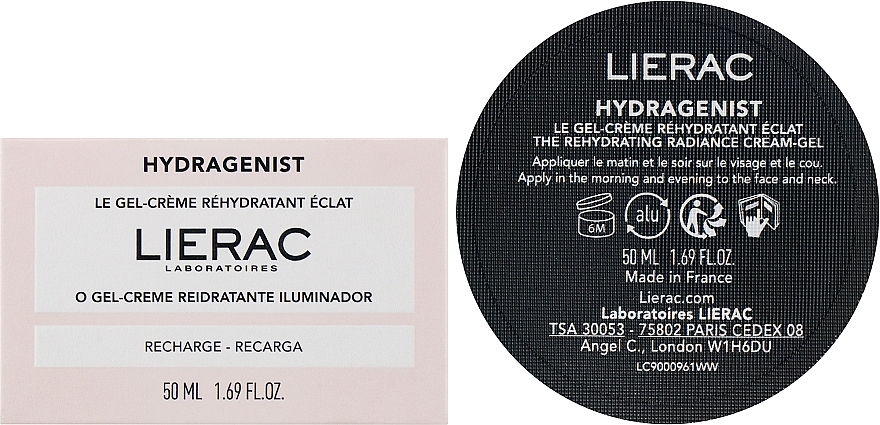 Feuchtigkeitsspendendes Gesichtscreme-Gel - Lierac Hydragenist The Rehydrating Radiance Cream-Gel Refill (Refill)  — Bild N2