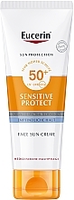 Düfte, Parfümerie und Kosmetik Pflegende Sonnenschutzcreme für trockene und empfindliche Gesichtshaut SPF 50+ - Eucerin Sun Sensitive Protect Cream SPF50+