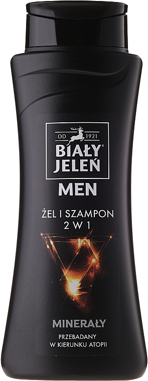 2in1Hypoallergenes Duschgel & Shampoo für Männer - Bialy Jelen Hypoallergenic Gel & Shampoo 2in1 Mineraly — Bild N1