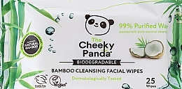 Make-up-Entfernungstücher mit Kokosnuss  - The Cheeky Panda Bamboo Cleansing Facial Wipes — Bild N1