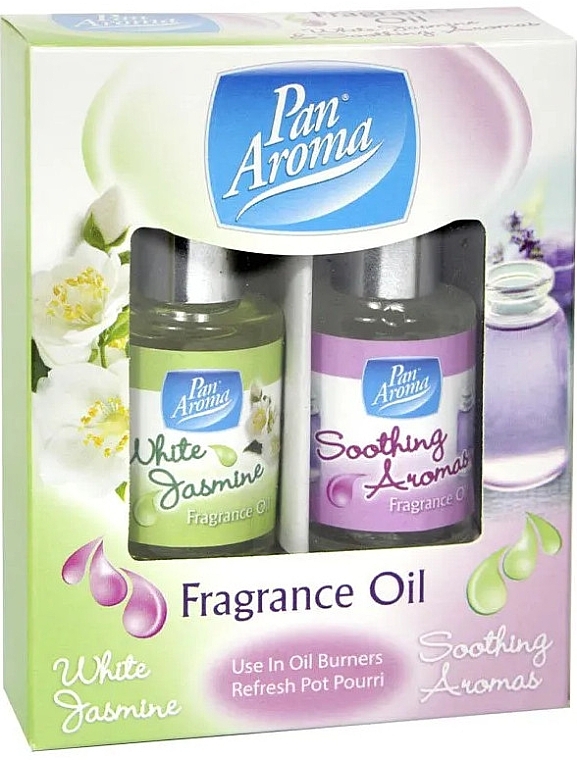 Duftölset - Pan Aroma Fragrance Oil White Jasmine & Soothing Aromas (Duftöl 2x10ml)  — Bild N1