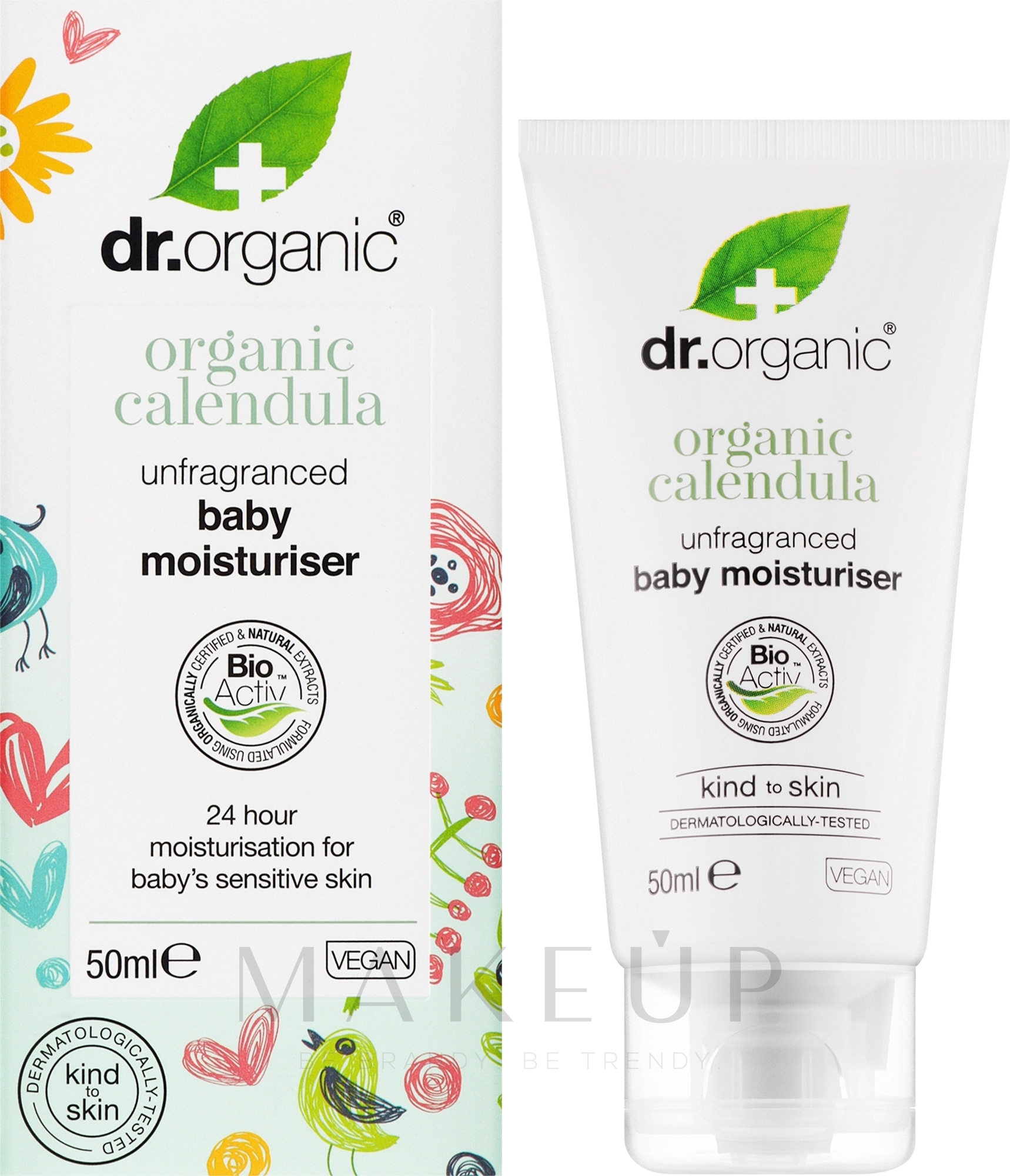Feuchtigkeitsspendende Babycreme mit Bio-Calendula - Dr.Organic Organic Calendula Baby Moisturiser — Bild 50 ml