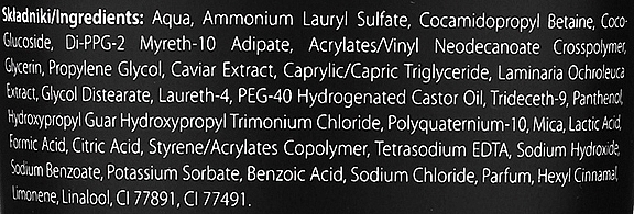 Intensiv regenerierendes Haarshampoo mit Goldalgen und Kaviar - L'biotica Glamour Caviar — Bild N3