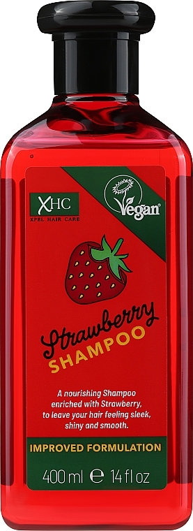 Nährendes und glättendes Shampoo mit Erdbeere für mehr Glanz - Xpel Marketing Ltd Hair Care Strawberry Shampoo — Bild N1