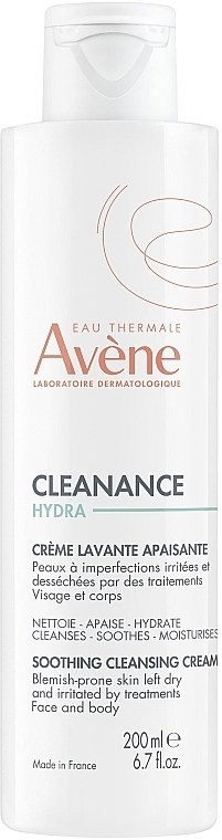 Beruhigende seifenfreie Reinigungscreme für Gesicht und Körper - Avene Cleanance Hydra Soothing Cleansing Cream — Bild N1