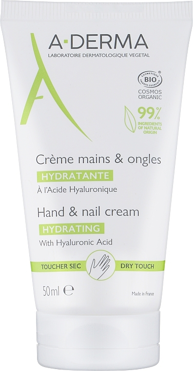 Nährende regenerierende und beruhigende Handcreme - A-Derma Hand Cream — Bild N1