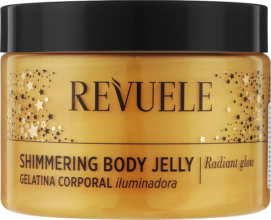 Schimmerndes Körpergelee mit Noni- und Kokosnuss-Extrakt - Revuele Shimmering Body Jelly Gold — Bild N1