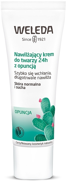 Gesichtscreme für normale und trockene Haut mit Feigenkaktus - Weleda 24H Hydrating Face Cream — Bild N1