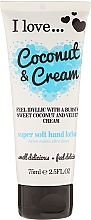 Düfte, Parfümerie und Kosmetik Super milde Handlotion Kokosnuß und Samtcreme - I Love... Coconut & Cream Super Soft Hand Lotion