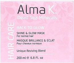 Haarmaske für mehr Glanz - Alma K. Back To Glow Shine & Glow Mask — Bild N2