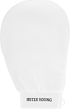 GESCHENK! Peeling-Körperhandschuh weiß - Sister Young Exfoliating Glove White  — Bild N1