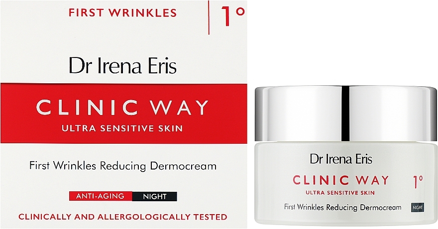 Nachtcreme gegen Falten - Dr. Irena Eris Clinic Way 1° First Wrinkles Reducing Dermocream Night — Bild N2