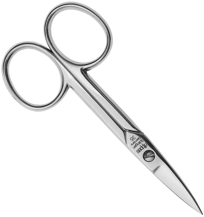 Nagelschere 9 cm spitz - Nippes Solingen Manicure Scissors N35  — Bild N1