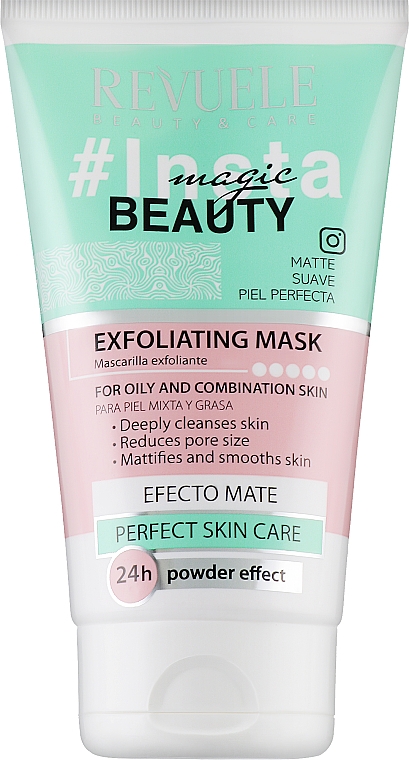 Pflegende und reinigende Peeling-Maske für fettige und Mischhaut - Revuele Insta Beauty Exfoliating Mask — Bild N1