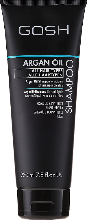 Shampoo mit Arganöl für trockenes und strapaziertes Haar - Gosh Argan Oil Shampoo — Bild N1