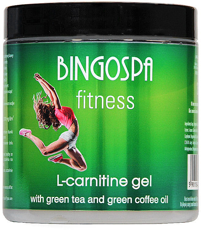 Körpergel zum Abnehmen mit L-Carnitin, grünem Tee und grünem Kaffeeöl - BingoSpa L-Carnitine Gel Green Tea — Bild N1