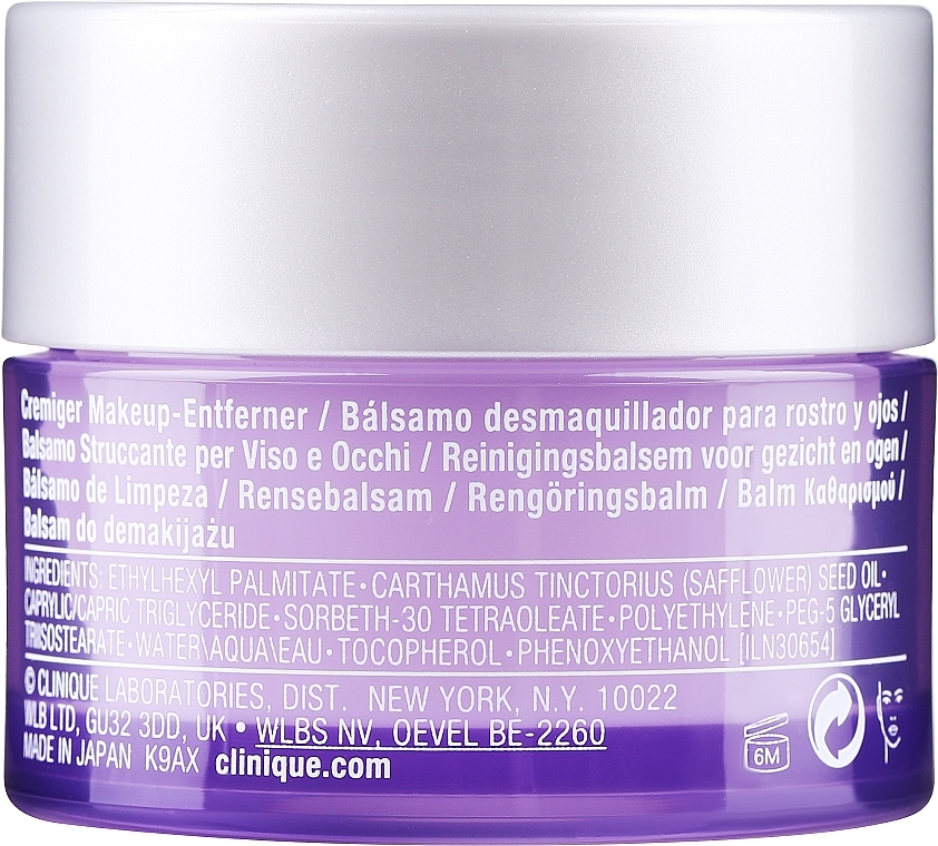 GESCHENK! Reinigungsbalsam zum Abschminken mit Aktivkohle - Clinique Take The Day Off Charcoal Cleansing Balm (Mini)  — Bild N2