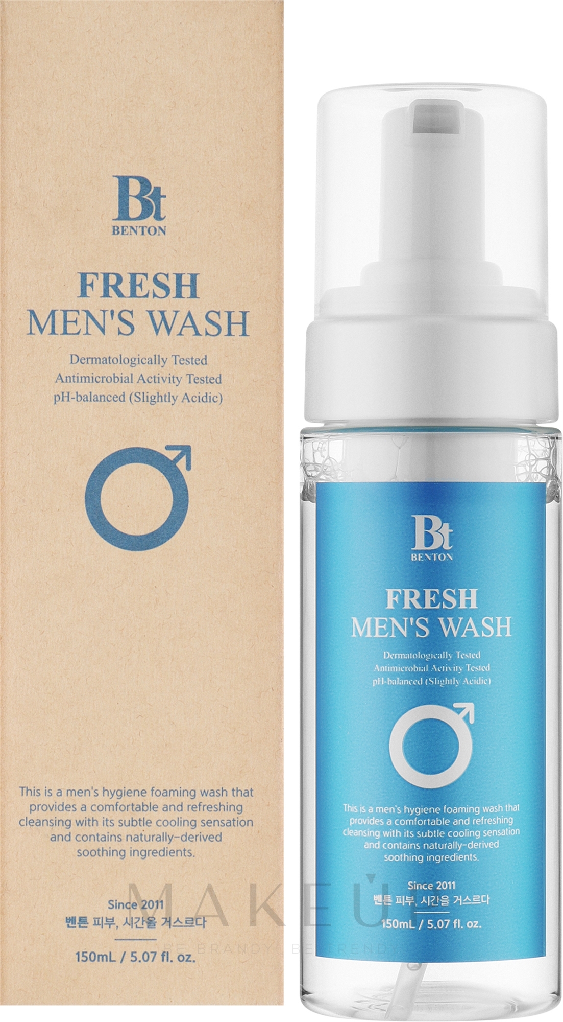 Intimhygieneschaum für Männer - Benton Fresh Men's Wash  — Bild 150 ml