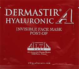 Düfte, Parfümerie und Kosmetik Unsichtbare Rehabilitations-Hyaluron-Gesichtsmaske - Dermastir Post-Op Hyaluronic Invisible Face Mask