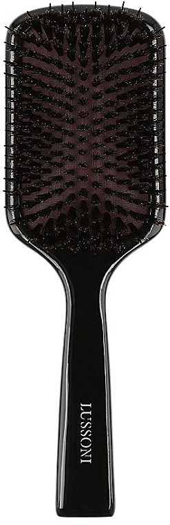 Paddlebürste mit natürlichen Wildschweinborsten - Lussoni Hair Brush Natural Style Paddle — Bild N1