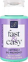 Düfte, Parfümerie und Kosmetik Nagellackentferner mit Aceton - Cztery Pory Roku Fast & Easy