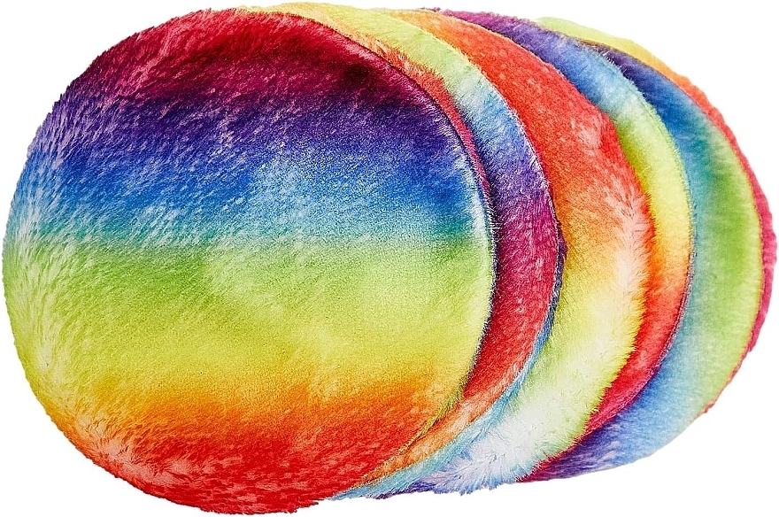 Wiederverwendbare Kosmetikpads zum Abschminken mehrfarbig 5 St. - Glov Rainbow Reusable Cleansing Pads — Bild N1