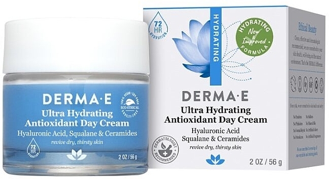 Feuchtigkeitsspendende Tagescreme mit Hyaluronsäure - Derma E Hydrating Day Cream — Bild N2