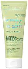 Natürliches Gesichtspeeling mit Papain und Aktivkohle - Eveline Cosmetics Beauty & Glow Peel It Baby! Natural Face Scrub — Bild N1