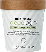 Aufhellende Tonerde für Haare - Milk_Shake Decologic Clay Balayage Destaining Lightener — Bild N3
