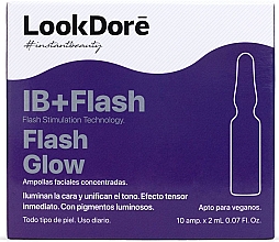 Düfte, Parfümerie und Kosmetik Konzentriertes Serum in Ampullen für das Gesicht - LookDore IB+Flash Glow Ampoules