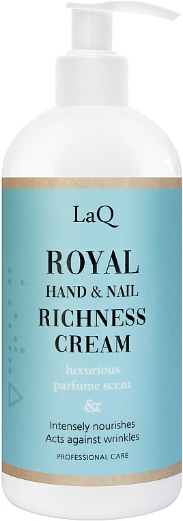 LaQ Royal Hand & Nail Richness Cream  - Feuchtigkeitscreme für Hände und Nägel  — Bild N1