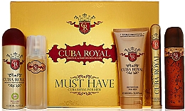 Cuba Royal Must Have - Duftset (Eau de Toilette 100ml + After Shave Lotion 100ml + Duschgel 200ml + Deospray 200ml + Eau de Toilette 35ml) — Bild N1