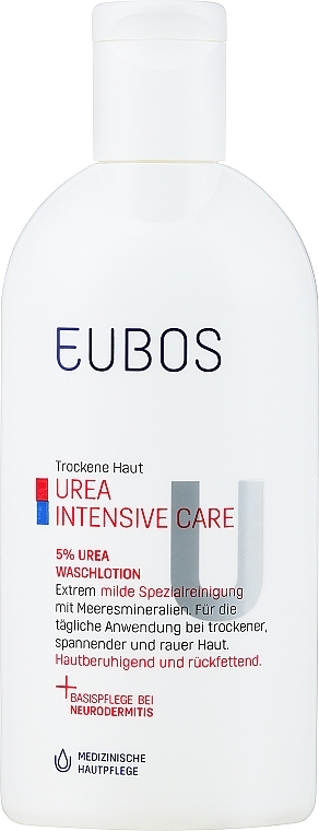 Waschlotion für trockene Haut mit Harnstoff - Eubos Med Dry Skin Urea 5% Washing Lotion — Bild N1
