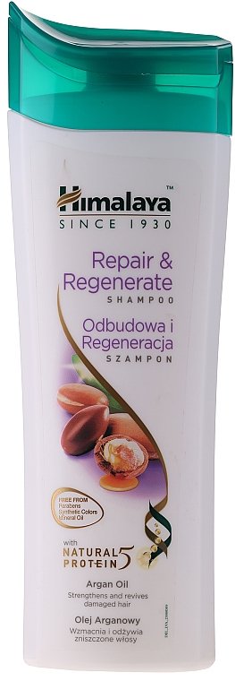 Regenerierendes Shampoo für geschädigtes Haar mit Protein und Arganöl - Himalaya Herbals Damage Repair Protein Shampoo — Bild N1