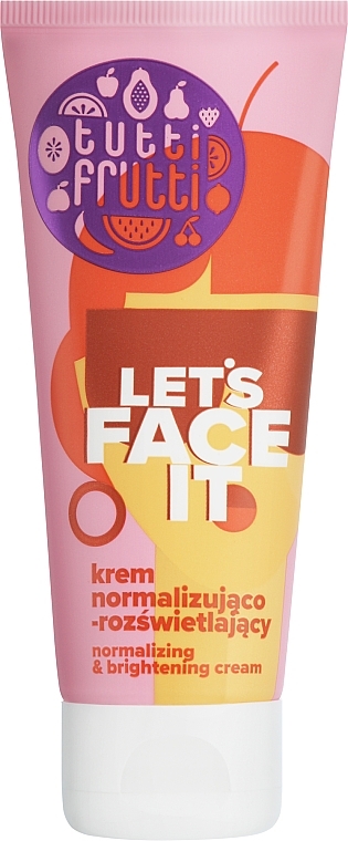 Normalisierende und aufhellende Gesichtscreme - Farmona Tutti Frutti Let`s Face It Normalizing & Brightening Cream  — Bild N1