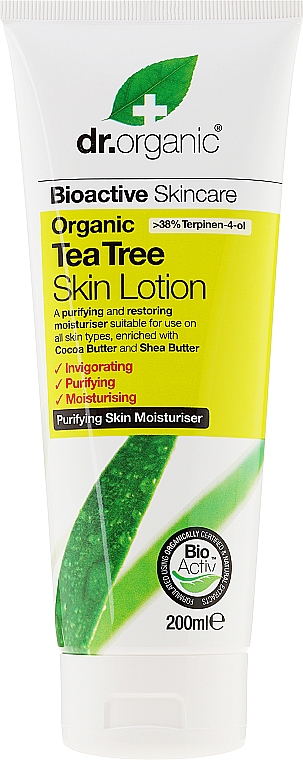 Körperreinigungslotion mit Teebaumextrakt - Dr. Organic Bioactive Tea Tree Skin Lotion — Bild N1