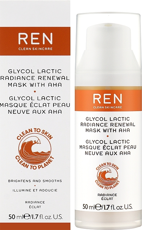 Beruhigende Gesichtsmaske - Ren Clean Skincare Glyco Lactic Radiance Renewal Mask — Bild N2