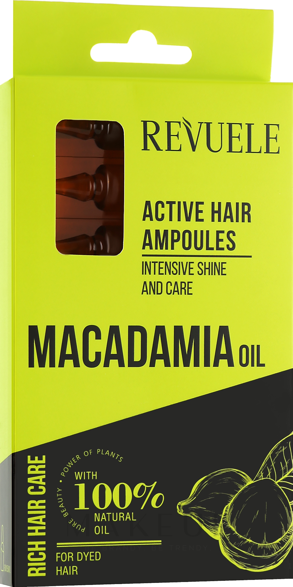 Aktive Haarampullen - Revuele Macadamia Oil Hair Ampoules — Bild 8 x 5 ml