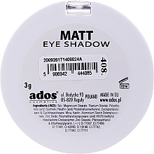 Matte Lidschatten - Ados Matt Effect Eye Shadow — Bild N12