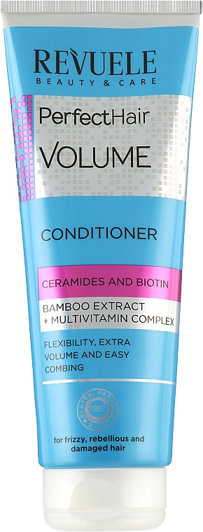 Volumengebende Haarspülung mit Bambus-Extrakt und Biotin - Revuele Perfect Hair Volume Conditioner — Bild N1