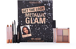 Düfte, Parfümerie und Kosmetik Make-up Set 6 St. - Makeup Revolution Get The Look: Metallic Glam Makeup Gift Set 