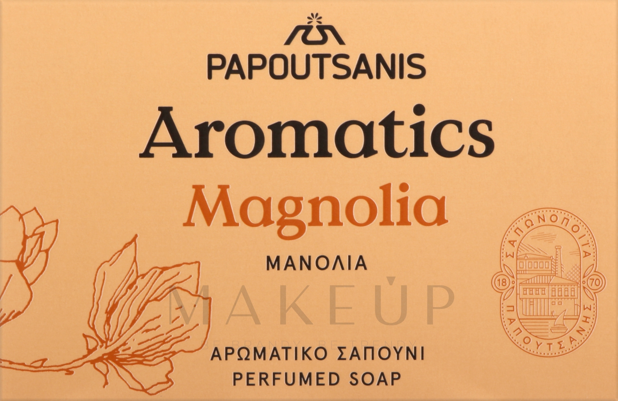 Parfumseife Magnolie - Papoutsanis Aromatics Bar Soap — Bild 100 g