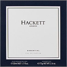 Düfte, Parfümerie und Kosmetik Hackett London Essential - Duftset (Eau de Parfum 50ml + Deostick 75ml) 